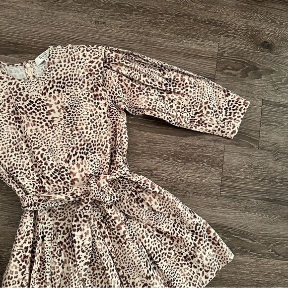 Sea New York Calla Cheetah L-S Belted Tunic Dress - Picture 4 of 10